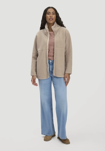Wollfleece Jacke Oversized aus reiner Bio-Merinowolle - 1
