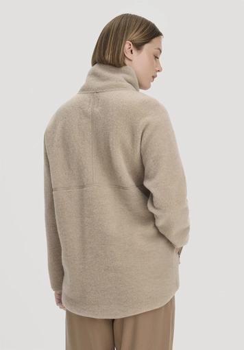 Wollfleece Jacke Oversize aus reiner Bio-Merinowolle - 2