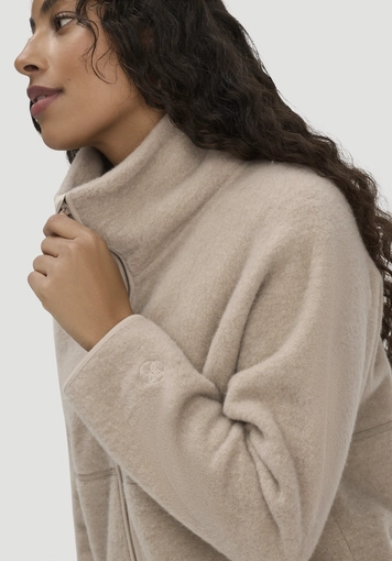 Oversized wool fleece jacket made from pure organic merino wool - 3