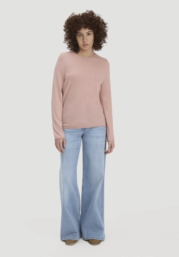 Strick Pullover Regular aus reiner Bio-Merinowolle - 1