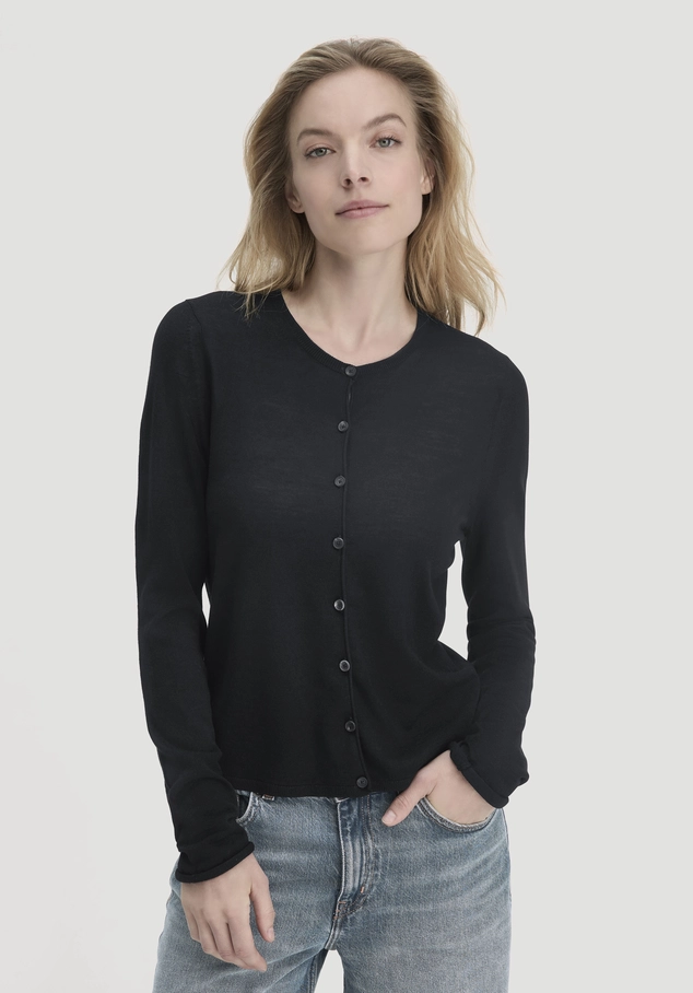 Strick Jacke Regular aus reiner Bio-Merinowolle