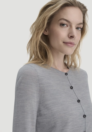 Strick Jacke Regular aus reiner Bio-Merinowolle - 3