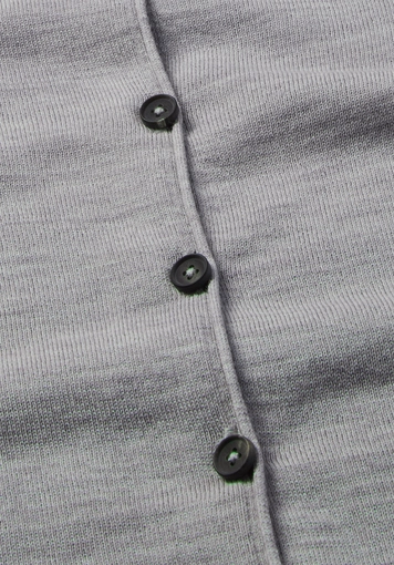 Regular knit jacket made of pure organic merino wool - 5