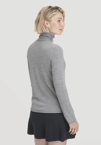 Strick Rollkragen Pullover Slim aus reiner Bio-Merinowolle - 2