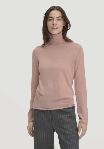 Strick Rollkragen Pullover Slim aus reiner Bio-Merinowolle - 0