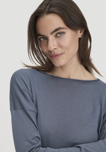 Oversized knit sweater made from TENCEL™ Lyocell with organic cotton - 3
