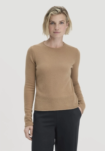 Regular knit pullover made from cashmere with recycled content - 0