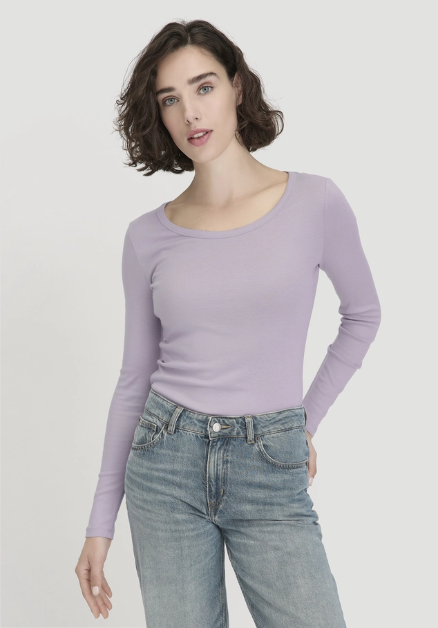 Softrib longsleeve fitted made from organic cotton and TENCEL™ Modal
