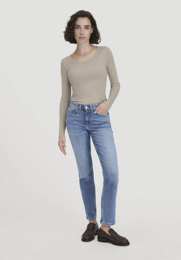 Softrib longsleeve fitted made from organic cotton and TENCEL™ Modal - 1