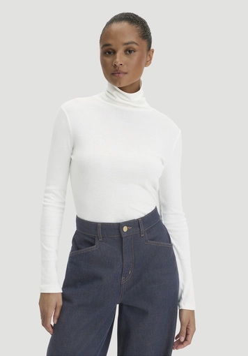 Softrib longsleeve fitted made from organic cotton and TENCEL™ Modal - 0