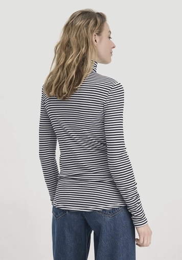 Streifen Softrib Longsleeve Fitted aus Bio-Baumwolle und Modal - 2