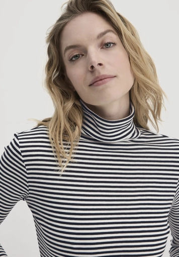 Streifen Softrib Longsleeve Fitted aus Bio-Baumwolle und Modal - 3