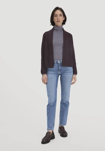 Streifen Softrib Longsleeve Fitted aus Bio-Baumwolle und Modal - 1