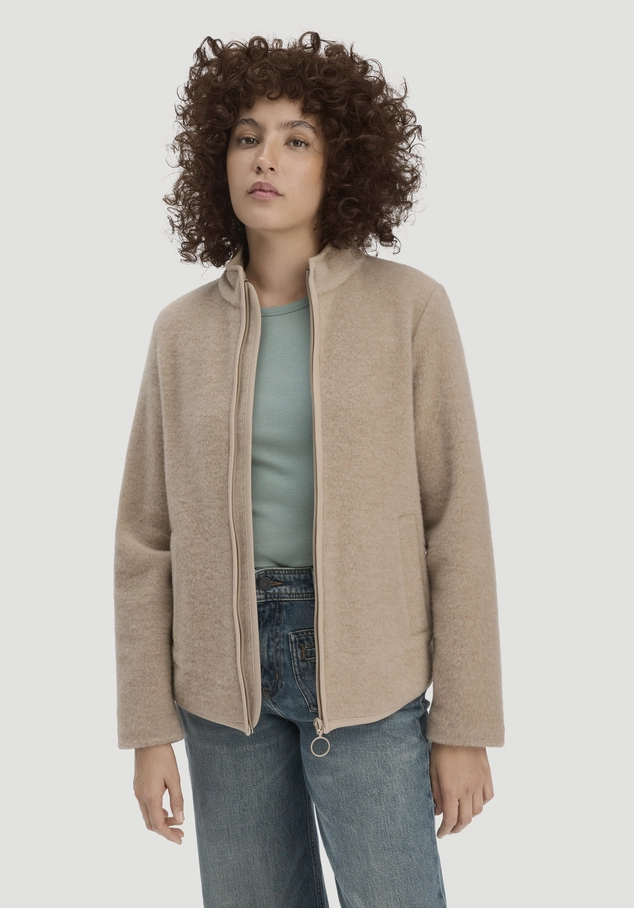 Wollfleece Jacke Regular aus reiner Bio-Merinowolle