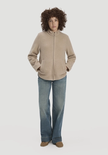 Regular wool fleece jacket made from pure organic merino wool - 1