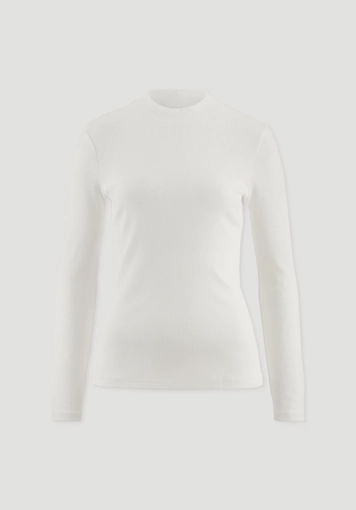 Rib Longsleeve Slim aus Bio-Baumwolle