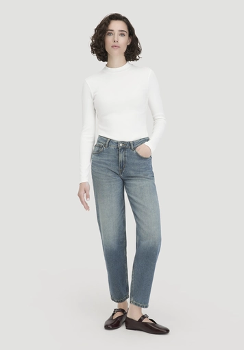 Rib Longsleeve Slim aus Bio-Baumwolle - 1