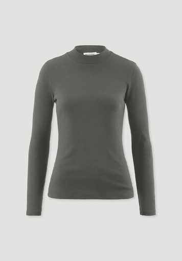 Rib Longsleeve Slim aus Bio-Baumwolle