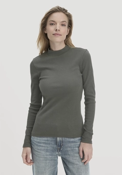 Rib Longsleeve Slim aus Bio-Baumwolle