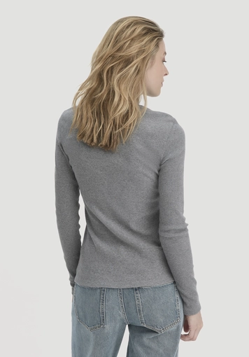 Rib Longsleeve Slim aus Bio-Baumwolle - 2
