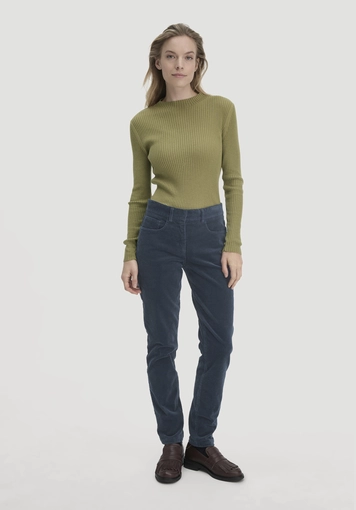 Cordhose Slim Leg Regular aus Bio-Baumwolle - 0