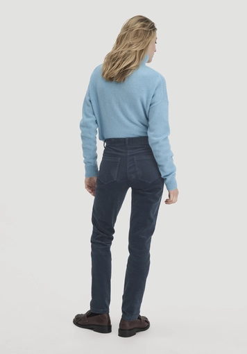 Slim Leg Regular Corduroy Trousers Made of Organic Cotton - 1