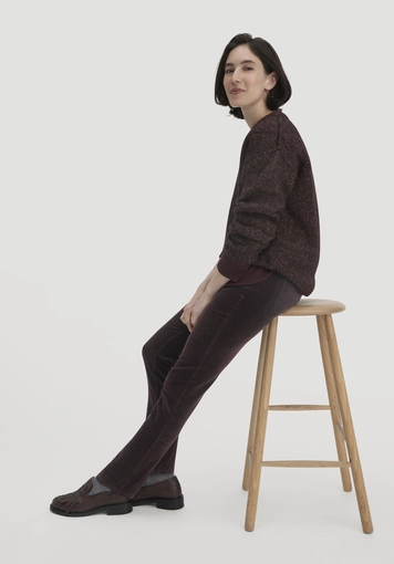 Slim Leg Regular Corduroy Trousers Made of Organic Cotton - 3