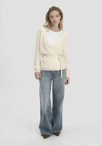 Relaxed knit jacket made from organic merino wool with cashmere - 1