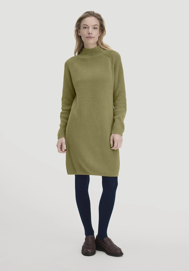 Regular knit dress made from pure organic cotton