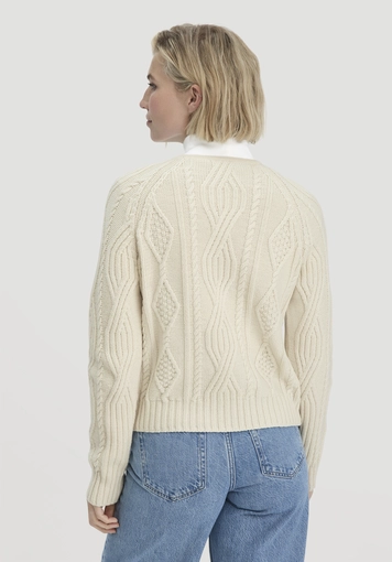 Strick Pullover Regular aus Bio-Schurwolle und Bio-Baumwolle - 2