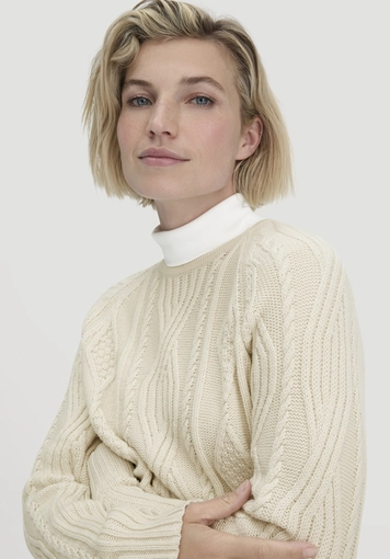 Strick Pullover Regular aus Bio-Schurwolle und Bio-Baumwolle - 3