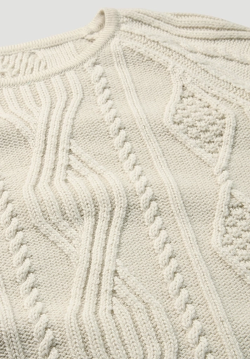 Strick Pullover Regular aus Bio-Schurwolle und Bio-Baumwolle - 5