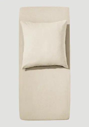 Beaver fitted sheet made of pure organic cotton Beaver fitted sheet made of pure organic cotton