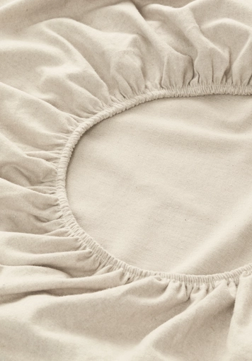 Beaver fitted sheet made of pure organic cotton - 0