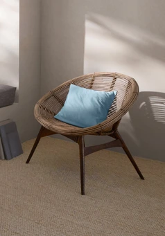 Percale cushion cover made from pure organic cotton