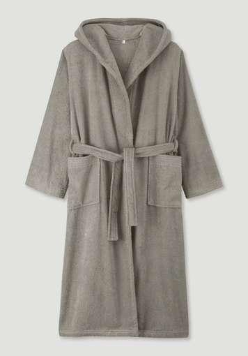 Long bathrobe Relaxed made of pure organic cotton