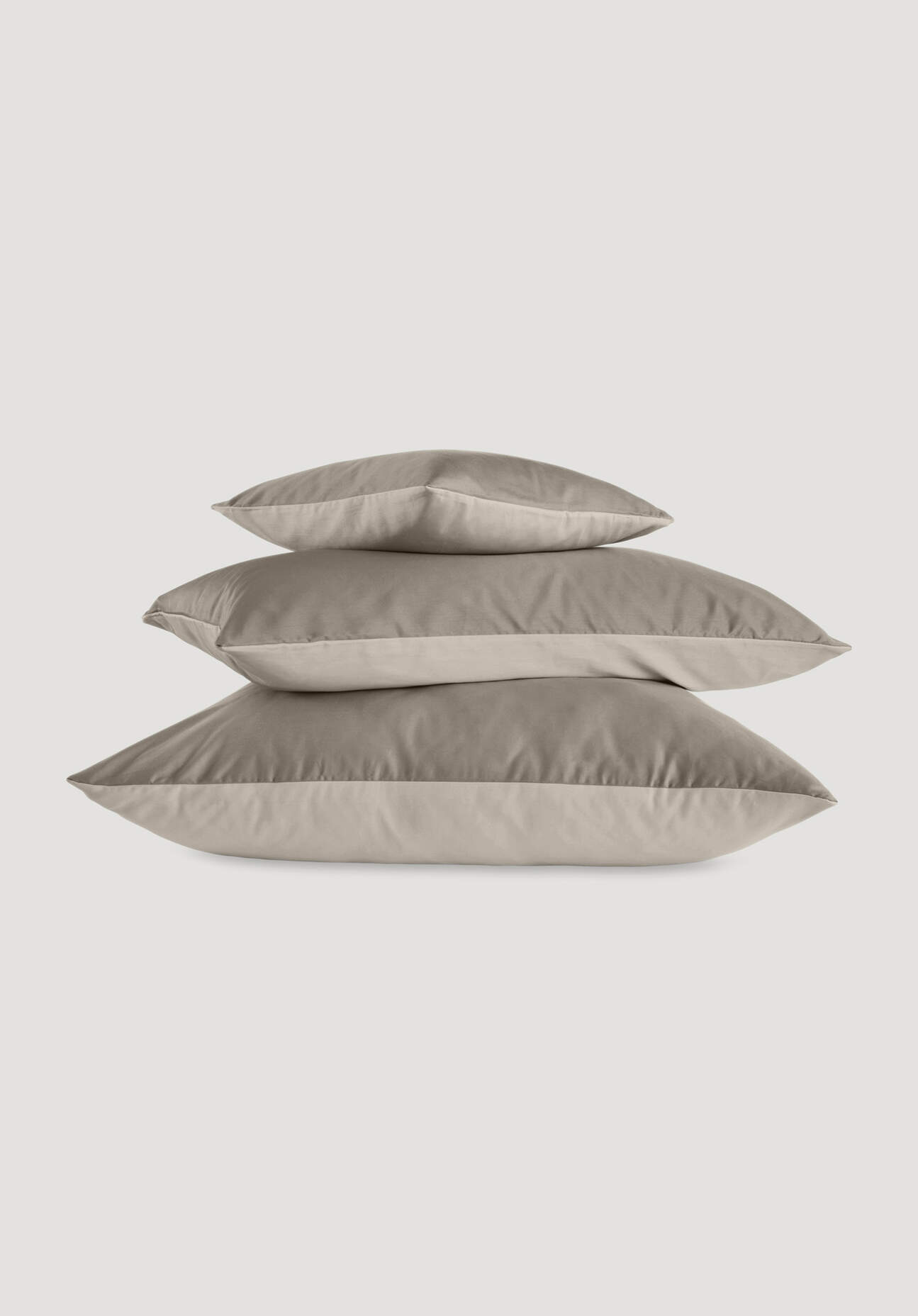 hessnatur Satin Wende-Kissenbezug aus Bio-Baumwolle - beige - Größe 40x40 c günstig online kaufen