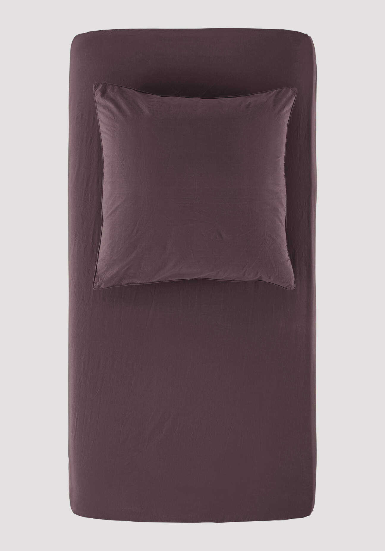 hessnatur Perkal Spannbettlaken aus Bio-Baumwolle - lila - Größe 90-100x200 günstig online kaufen
