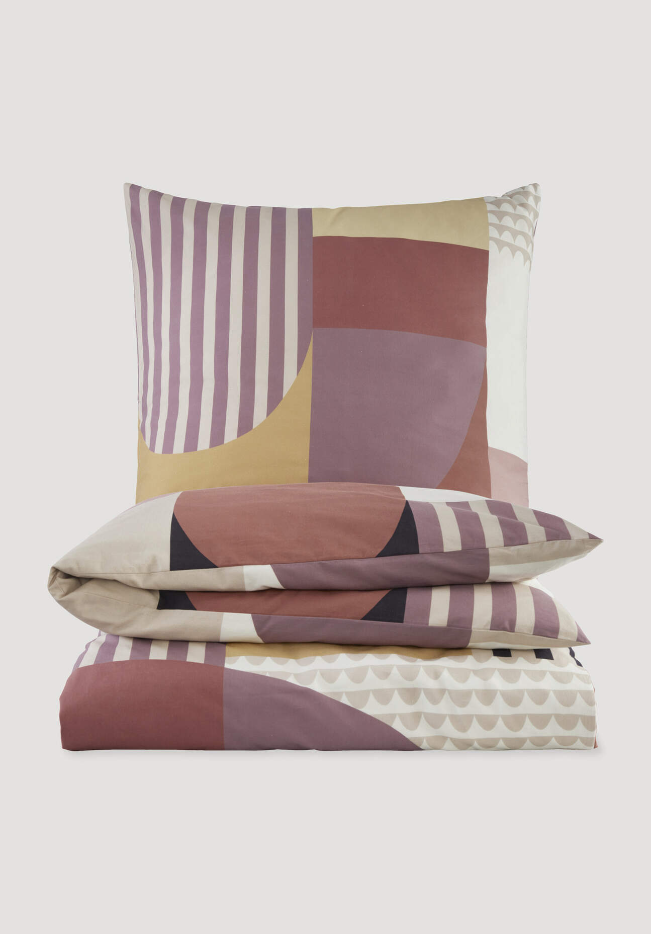 Thumbnail - hessnatur Renforcé Bettwäsche-Set RAOUL aus Bio-Baumwolle - braun - Größe 135x200 / 40x80 cm