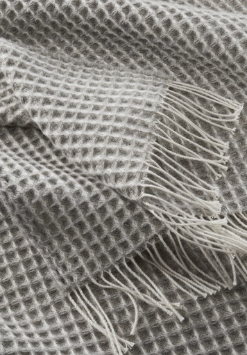 Wollmix Waffle Plaid YARA aus Bio-Lambswool mit Bio-Baumwolle - 2