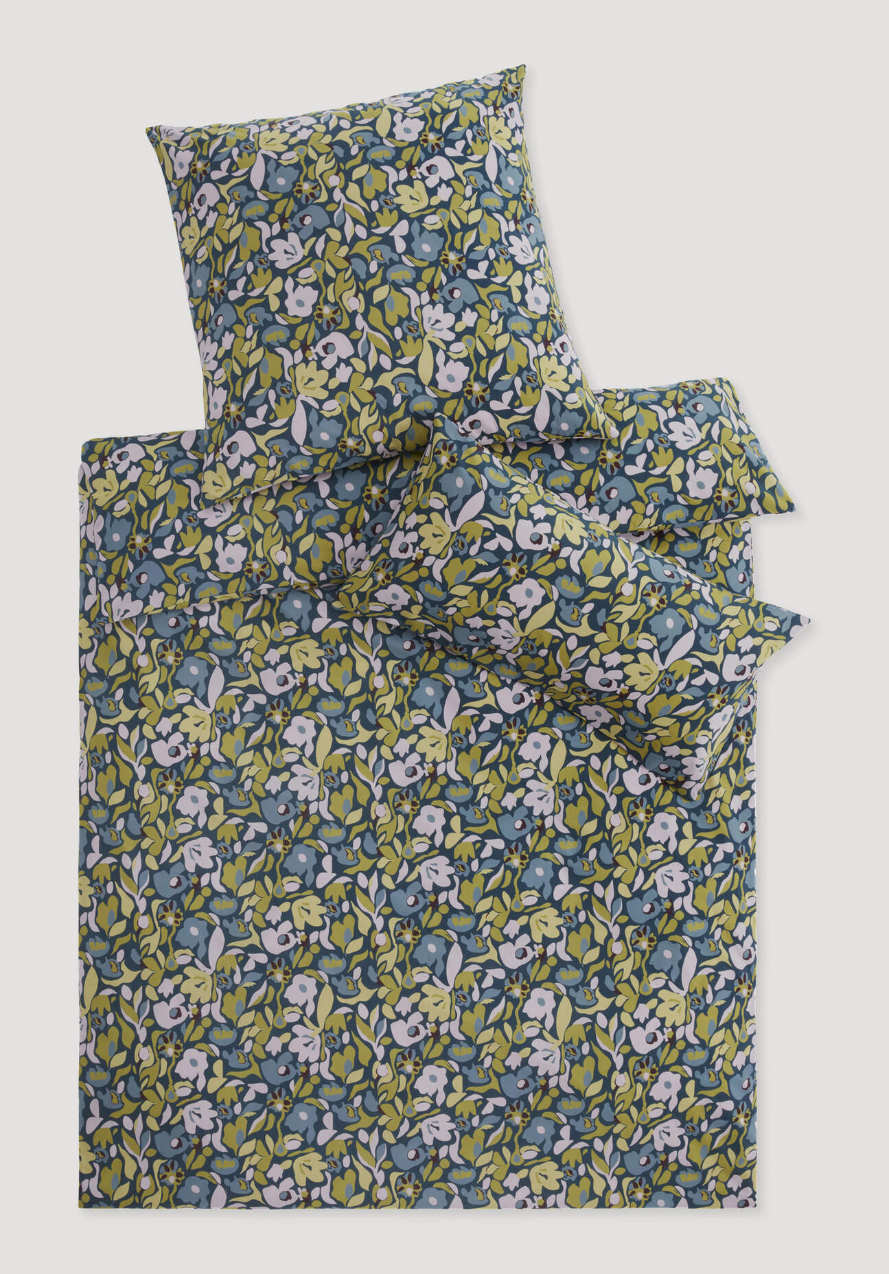 hessnatur Renforcé Bettwäsche Set LILO aus Bio-Baumwolle - blau - Größe 155 günstig online kaufen