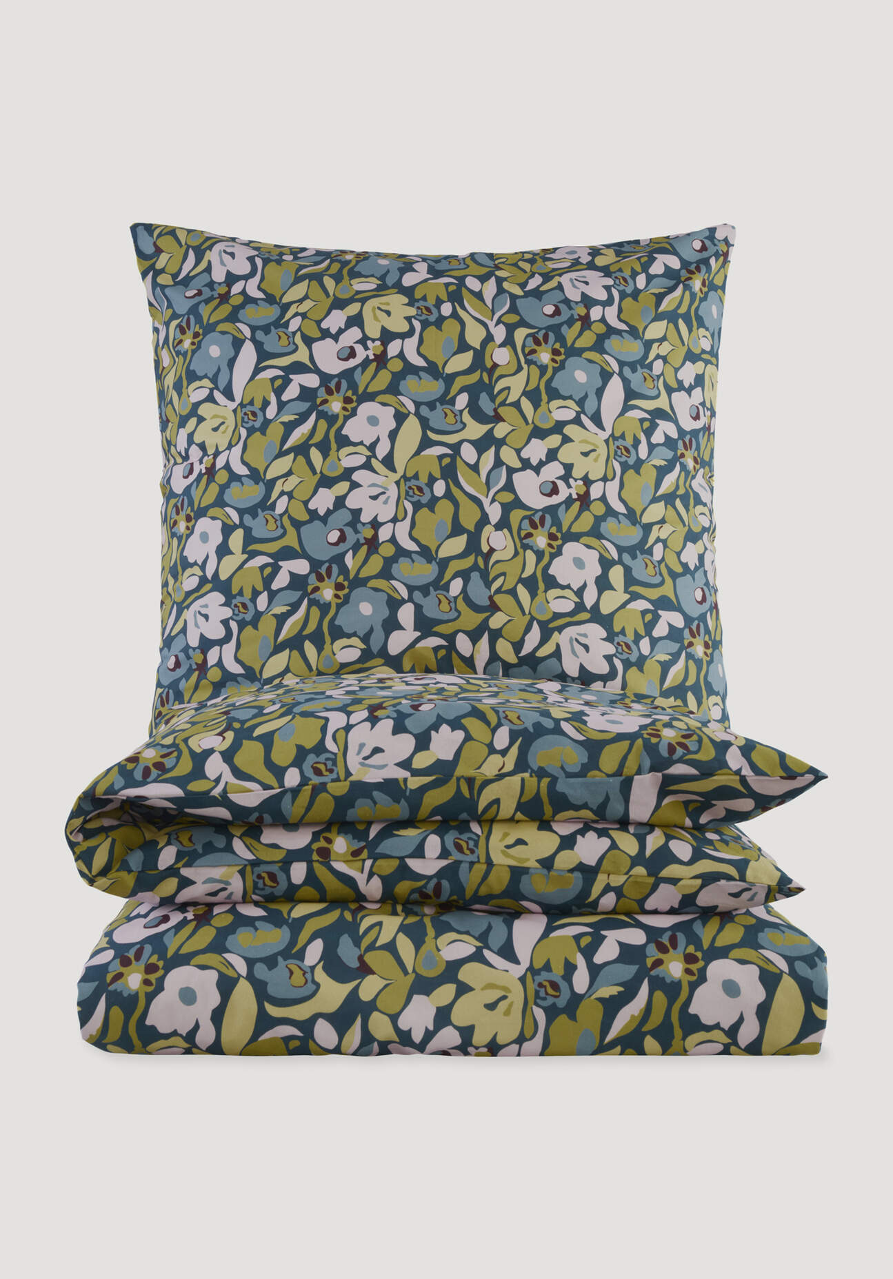 Thumbnail - hessnatur Renforcé Bettwäsche Set LILO aus Bio-Baumwolle - blau - Größe 155x220 / 80x80 cm