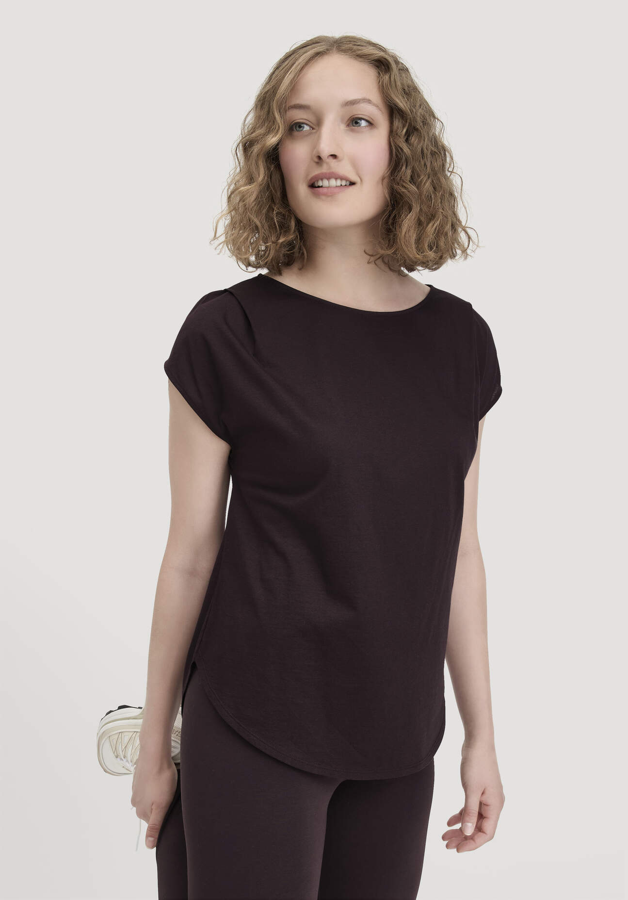 hessnatur Loungewear Shirt Relaxed ACTIVE LIGHT aus Bio-Baumwolle - braun Größe 34