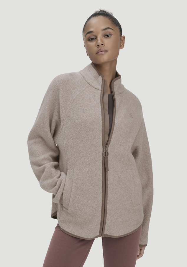 Fleece Jacke Relaxed ACTIVE LIGHT aus Bio-Baumwolle