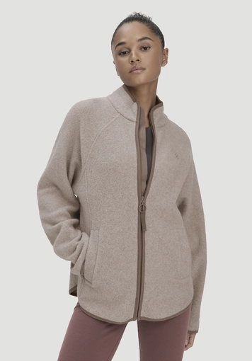 Fleece Jacke Relaxed ACTIVE LIGHT aus Bio-Baumwolle - 0