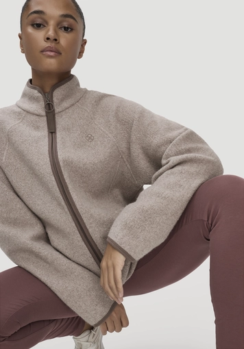 Fleece Jacke Relaxed ACTIVE LIGHT aus Bio-Baumwolle - 3