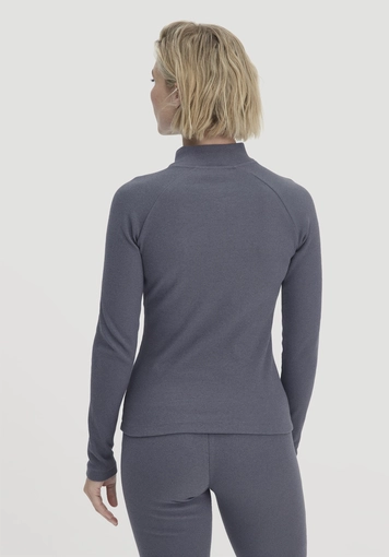 Longsleeve Fitted aus Bio-Baumwolle mit recycelter Baumwolle - 2