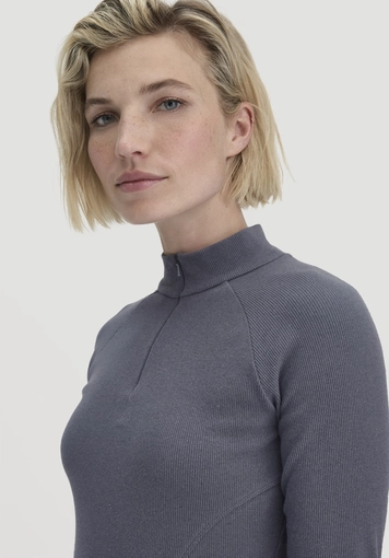 Longsleeve Fitted aus Bio-Baumwolle mit recycelter Baumwolle - 3