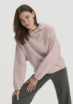 Soft fleece hoodie oversize ACTIVE COMFORT made of pure organic cotton