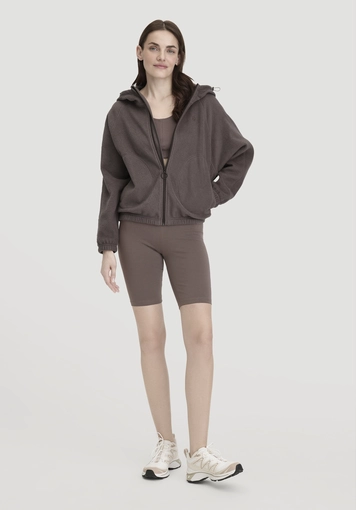 Soft fleece jacket oversize ACTIVE COMFORT made of pure organic cotton - 1